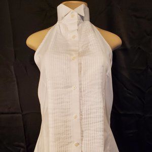 Women's tuxedo style halter top